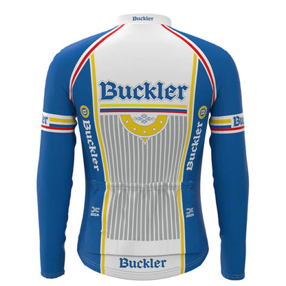 Buckler Blue Long Sleeve Cycling Jersey Matching Set