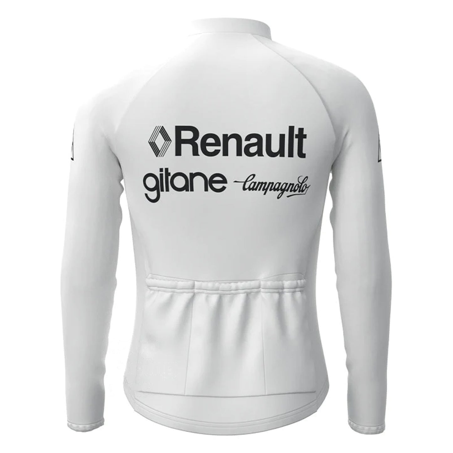 Renault Gitane White Vintage Long Sleeve Cycling Jersey Matching Set