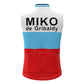 Miko–de Gribaldy Blue White Red Retro MTB Cycling Vest
