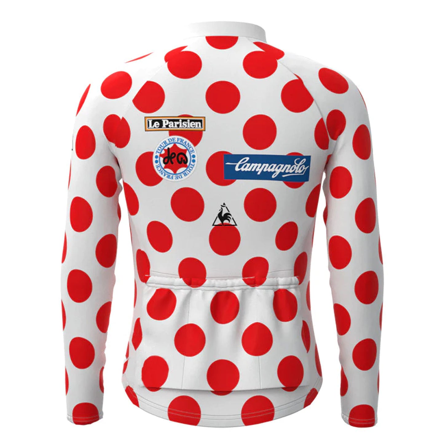 Le Parisien Red Vintage Long Sleeve Cycling Jersey Matching Set