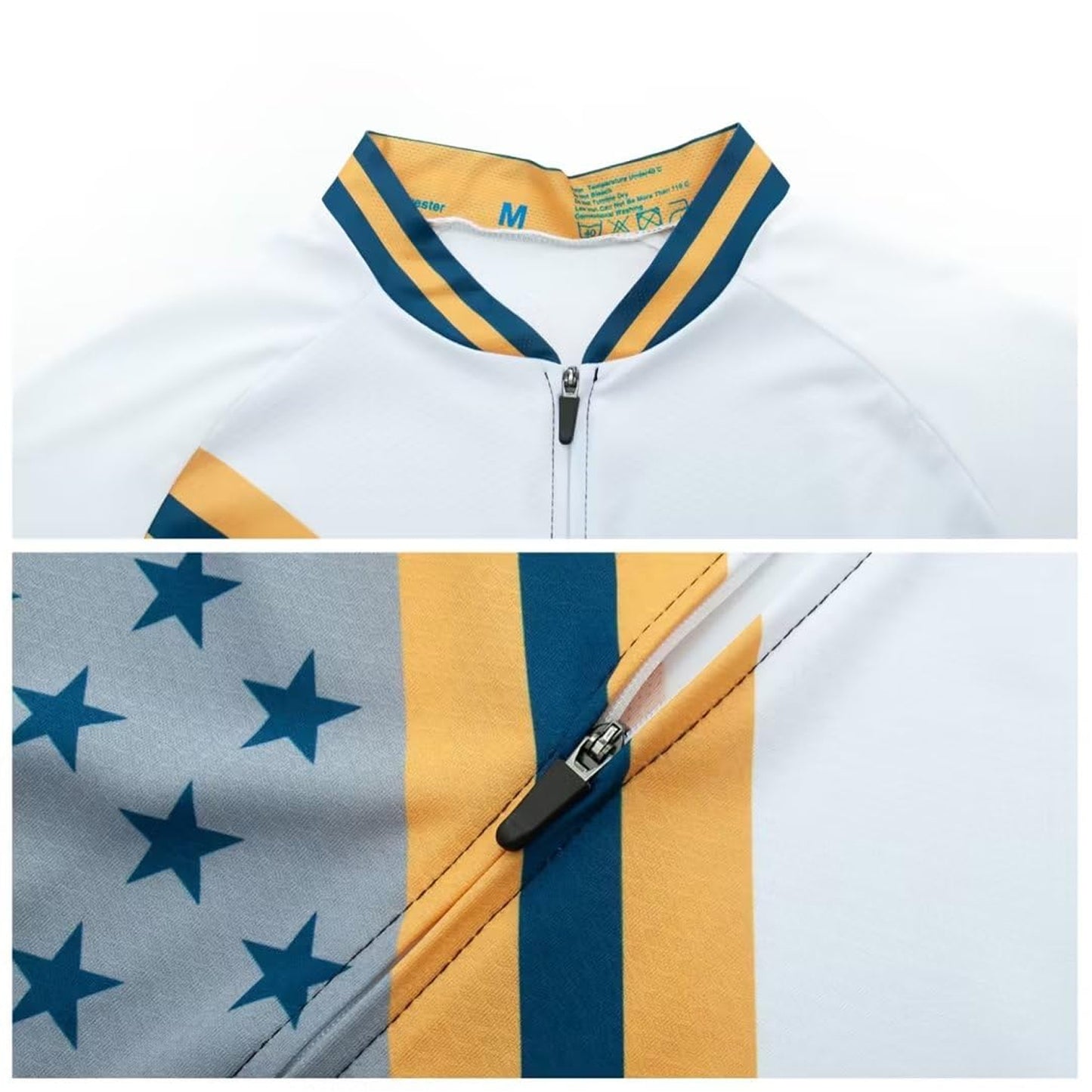The USA Flag Short Sleeve Cycling Jersey