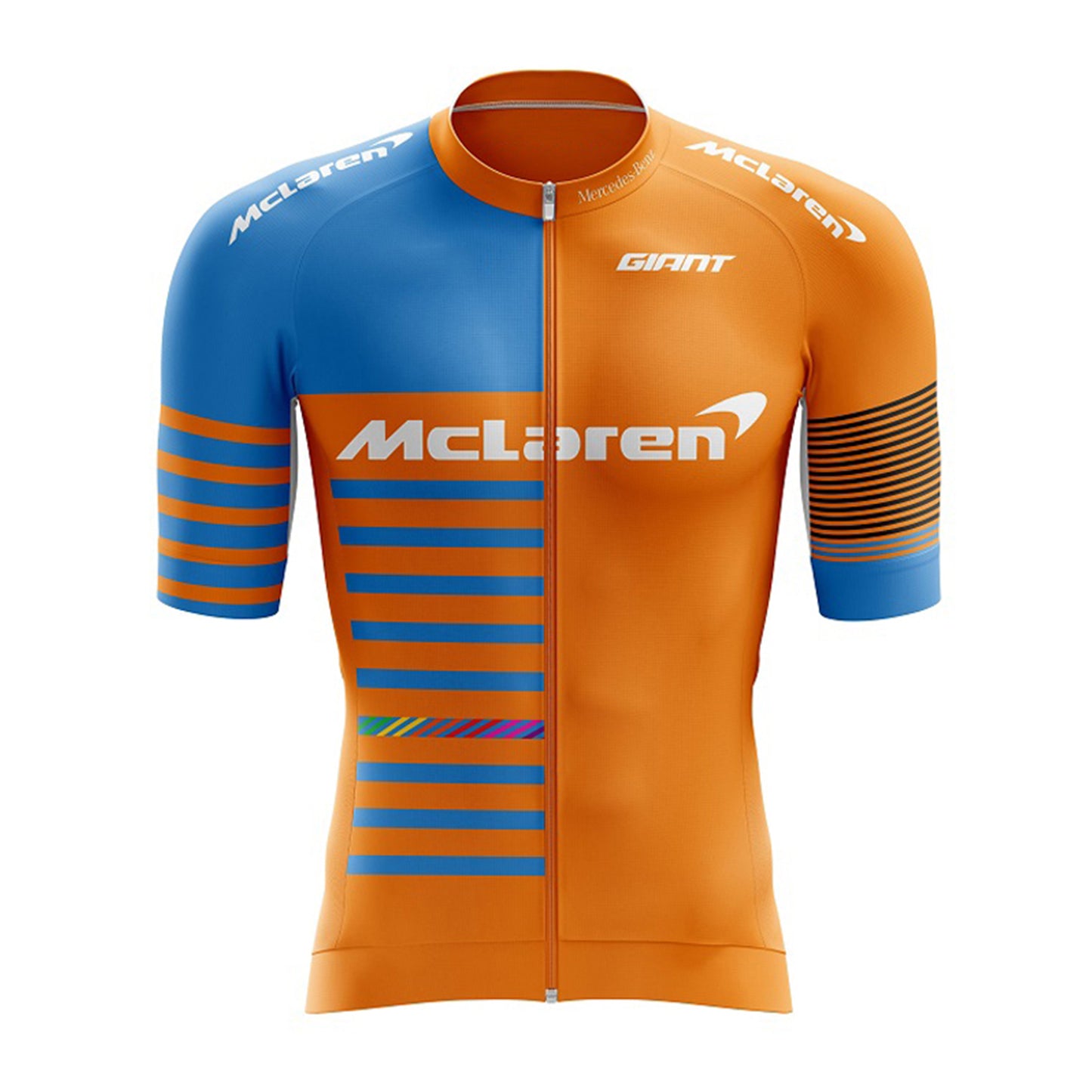 Mclaren Orange Funny MTB Short Sleeve Cycling Jersey Top