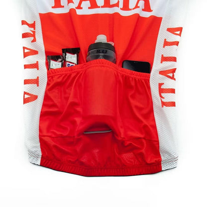 Italia Retro Funny MTB Short Sleeve Cycling Jersey Top