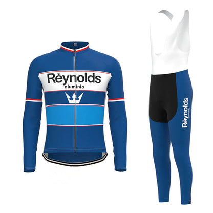 Reynolds Blue Long Sleeve Cycling Jersey Matching Set
