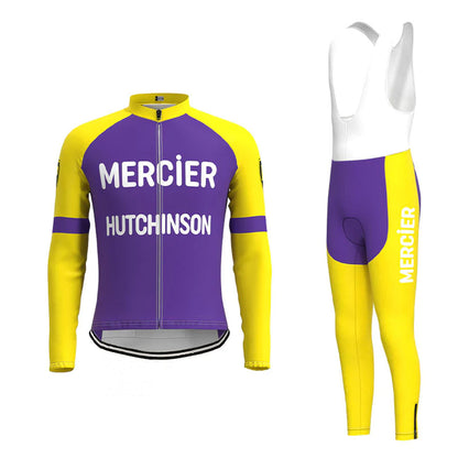 Mercier Hutchinson Purple Long Sleeve Cycling Jersey Matching Set