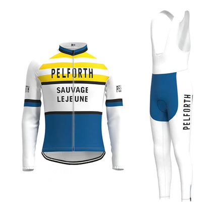 Pelforth Sauvage Lejeune Long Sleeve Cycling Jersey Matching Set