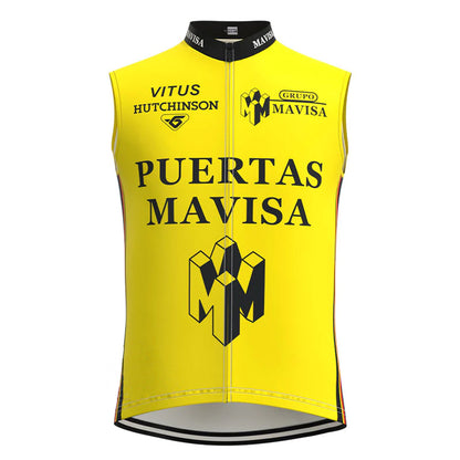 Puertas Mavisa Yellow Retro MTB Cycling Vest
