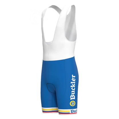 Buckler Blue Vintage Cycling Bib Shorts