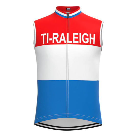 TI Raleigh Red White Blue Retro MTB Cycling Vest