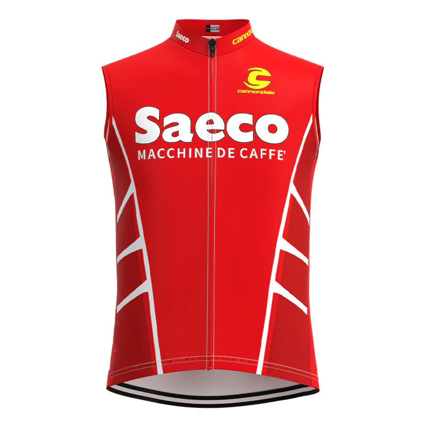Saeco Red Retro MTB Cycling Vest