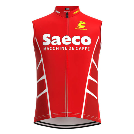 Saeco Red Retro MTB Cycling Vest