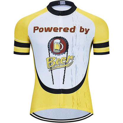 Powerd By Beer Short Sleeve Cycling Jersey