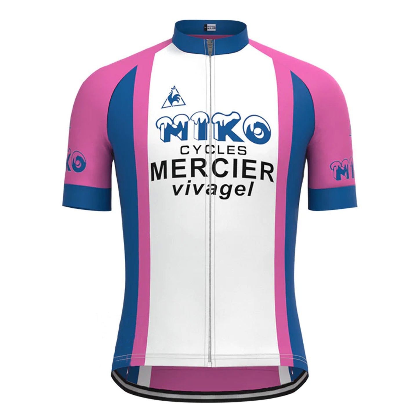 Miko Mercier Vivagel Purple Vintage Short Sleeve Cycling Jersey Top