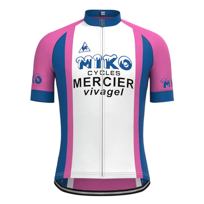 Miko Mercier Vivagel Purple Vintage Short Sleeve Cycling Jersey Top