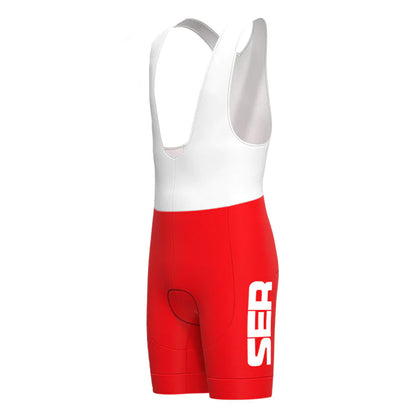 Super Ser Red Vintage Cycling Bib Shorts