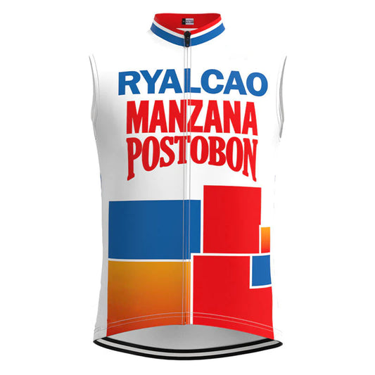 Ryalcao Manzana Postobón Red Retro MTB Cycling Vest