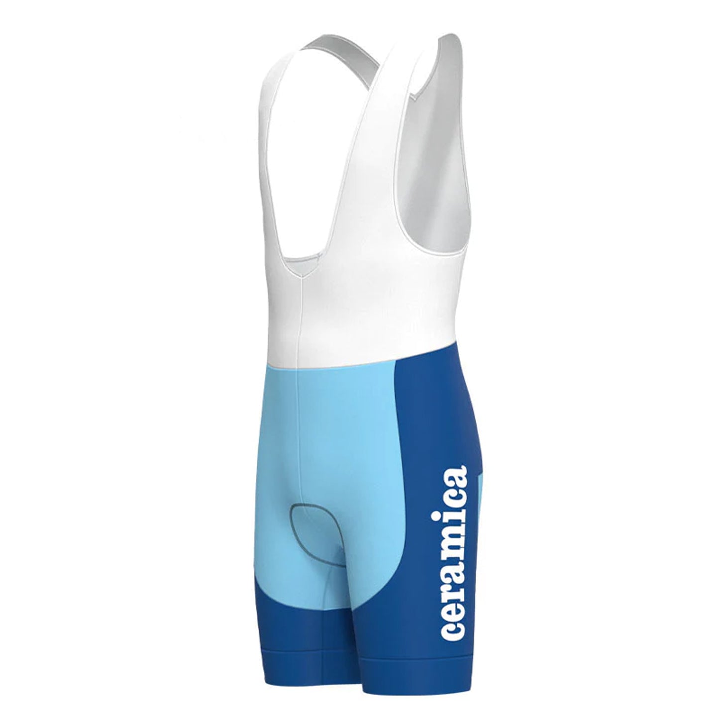 Jollj Ceramica Blue Vintage Cycling Bib Shorts