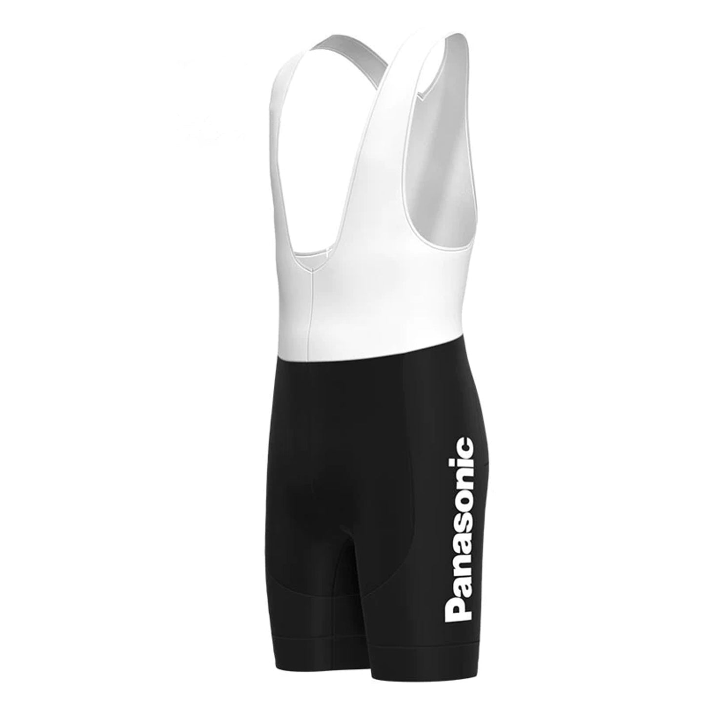 Panasonic Black Vintage Cycling Bib Shorts