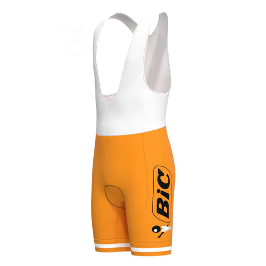 BIC Orange Vintage Cycling Bib Shorts
