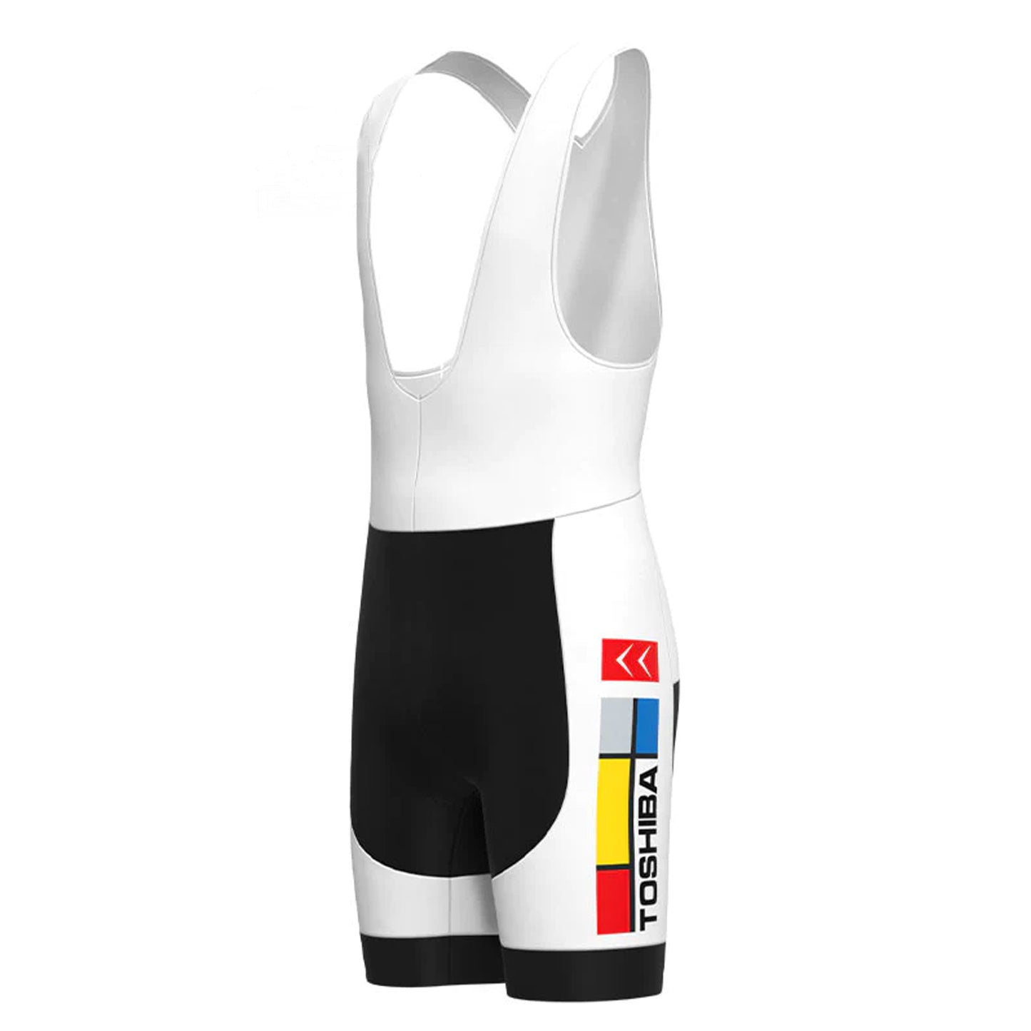 Toshiba Black Vintage Cycling Bib Shorts