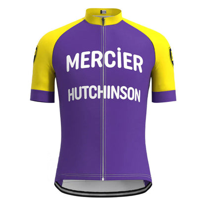Mercier Hutchinson Purple Vintage Short Sleeve Cycling Jersey Top