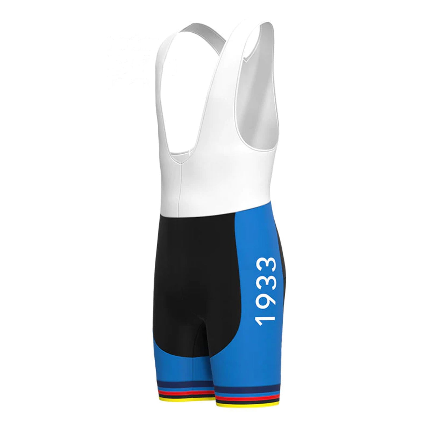 Maglia Azzurra Italia Blue Vintage Cycling Bib Shorts