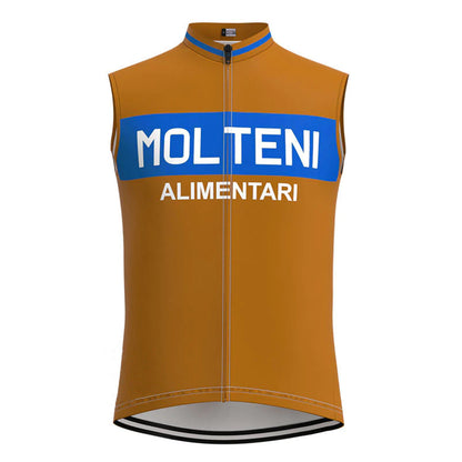 Molteni Blue Brown Retro MTB Cycling Vest