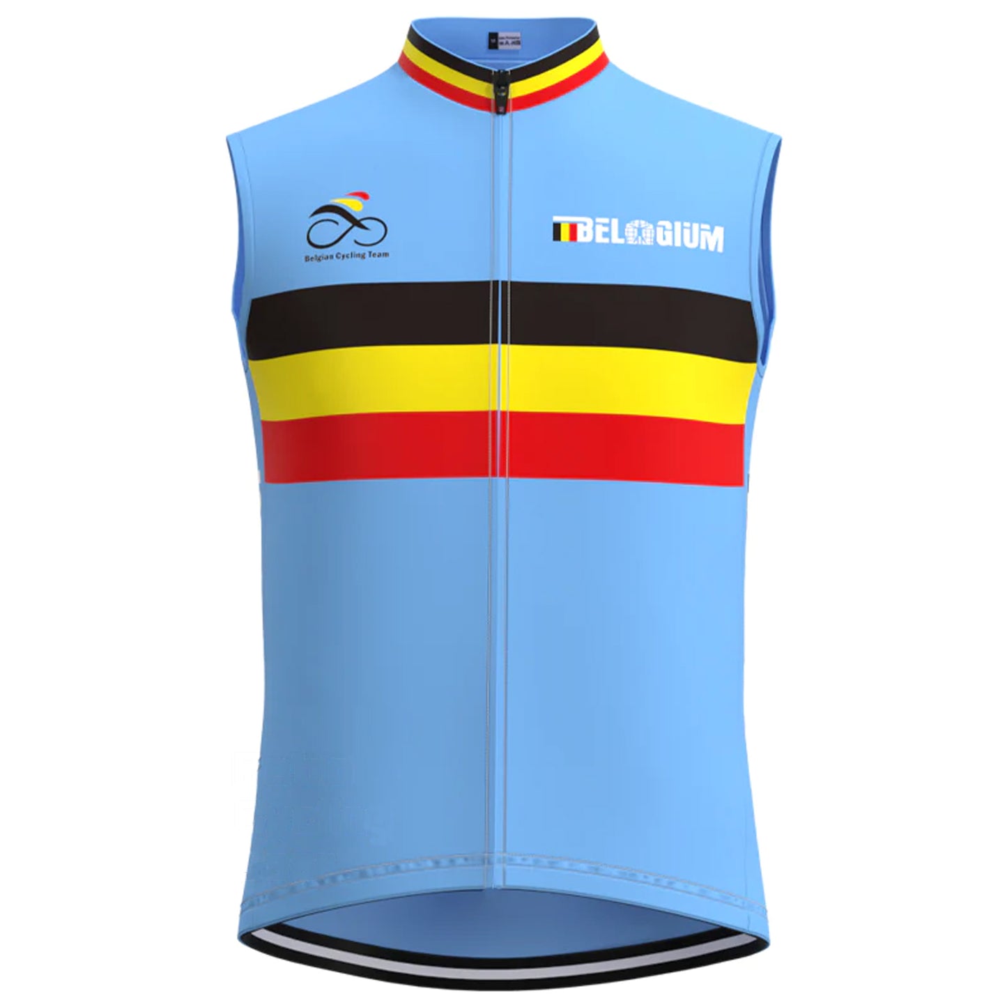 BELGIUM Blue Retro MTB Cycling Vest