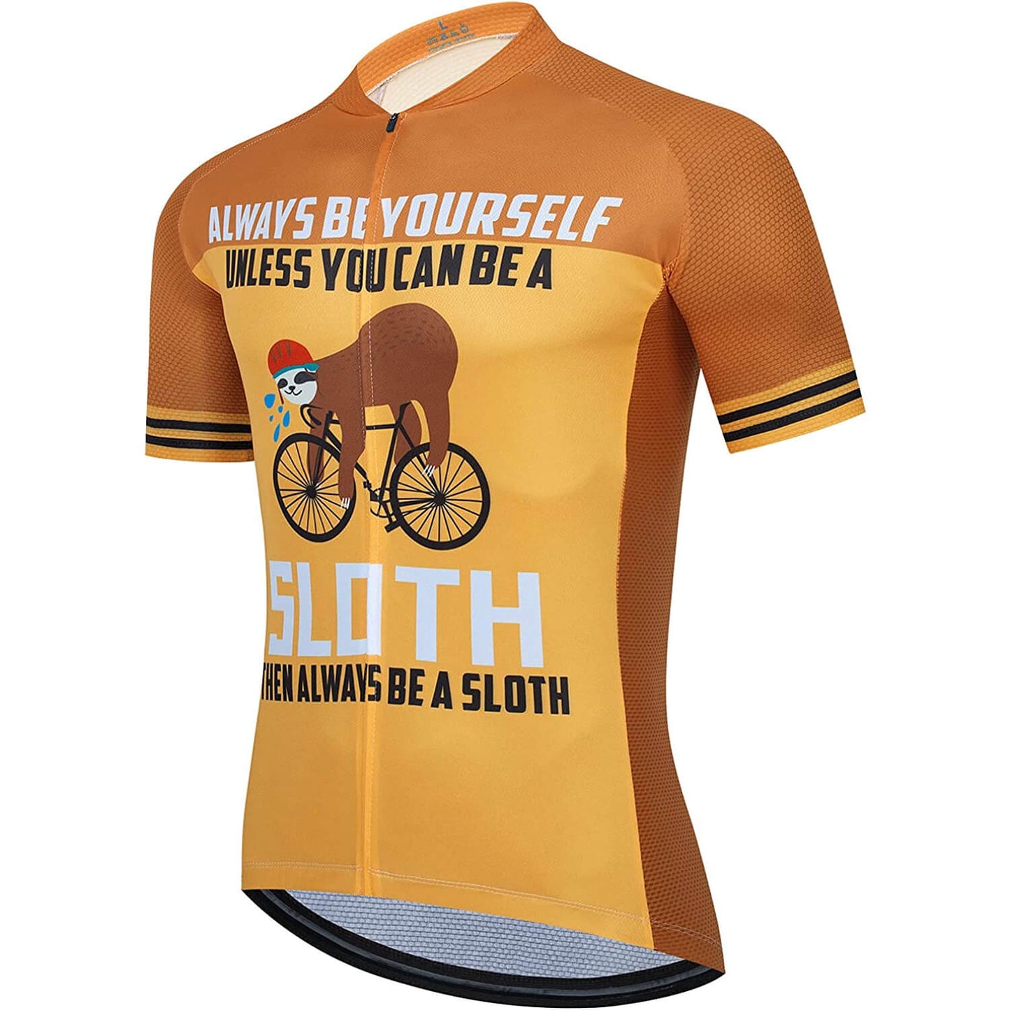 Hard Work Sloth Funny Short Sleeve Cycling Jersey
