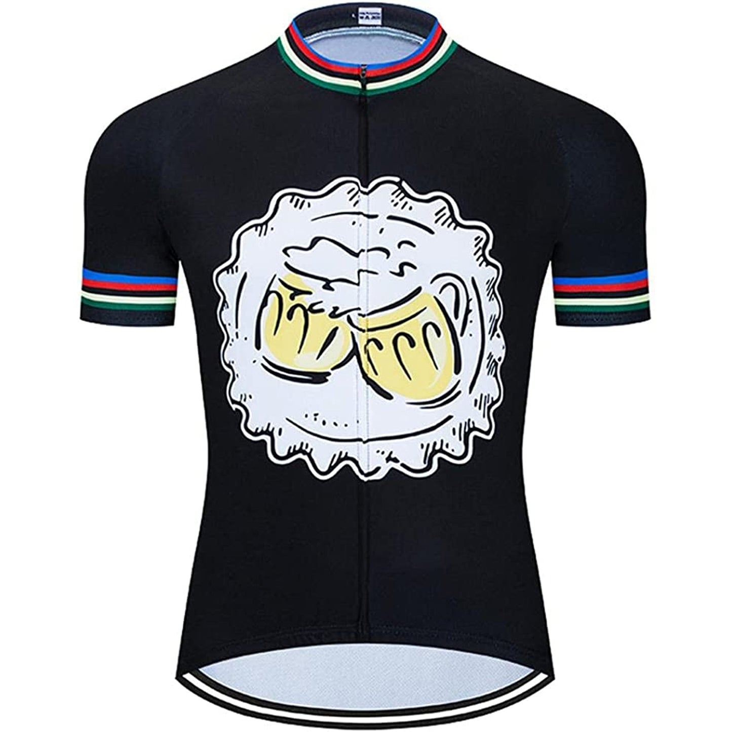 Paint Beer Black Short Sleeve Cycling Jersey