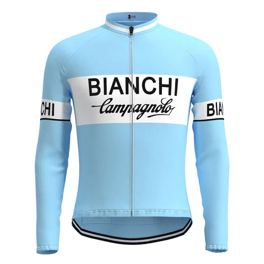Bianchi Blauw Vintage Fietsshirt Top
