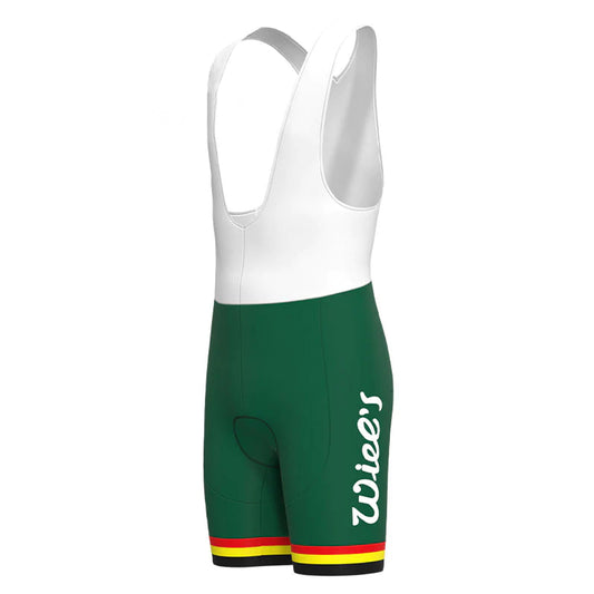 Wiee's Groene Leeuw Green Vintage Cycling Bib Shorts
