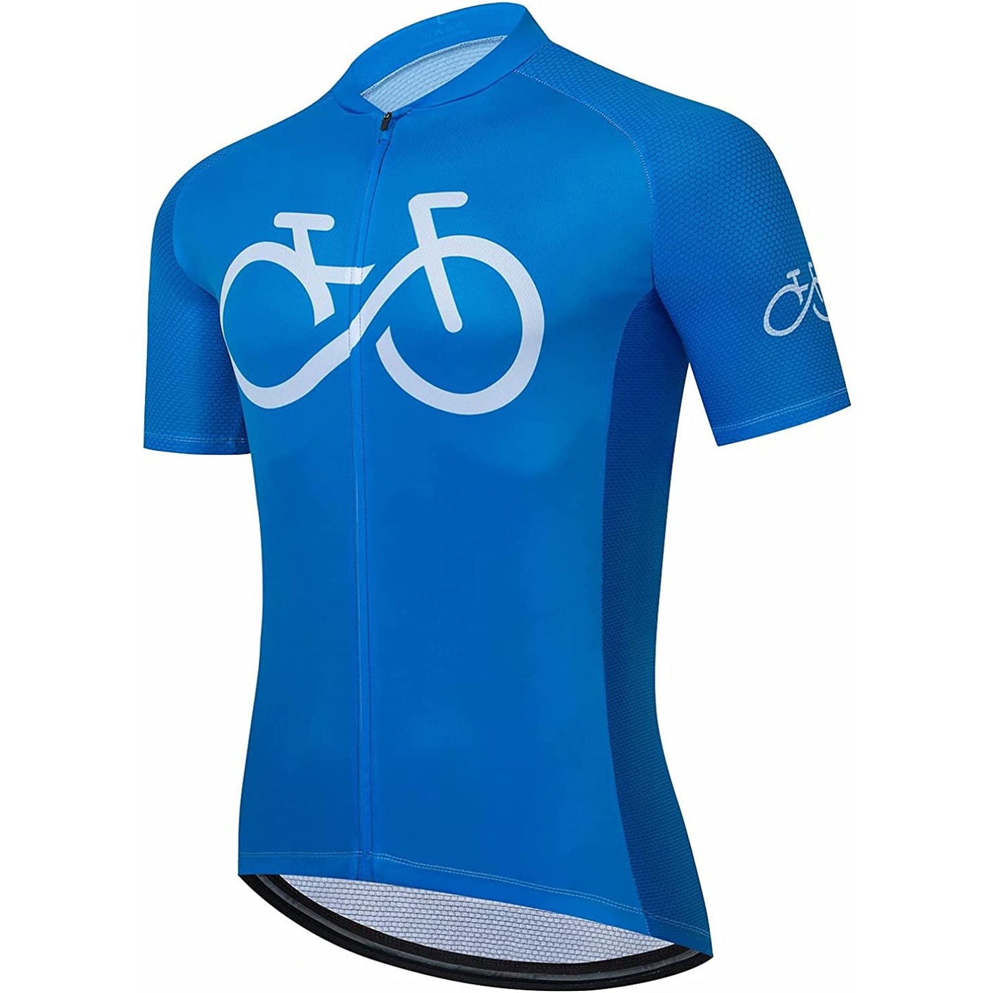 Blue Short Sleeve Cycling Jersey