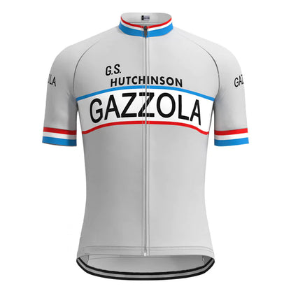 Gazzola Gray Vintage Short Sleeve Cycling Jersey Top