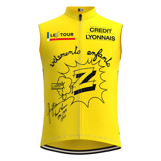 Z Vêtements Yellow Retro MTB Cycling Vest