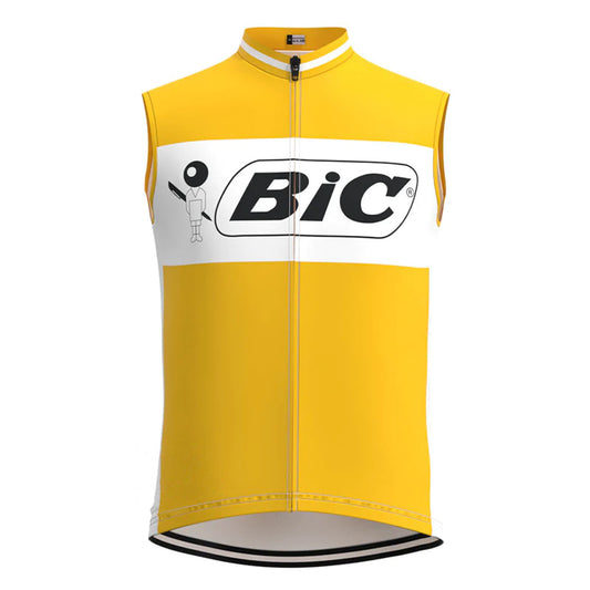BIC Yellow Retro MTB Cycling Vest