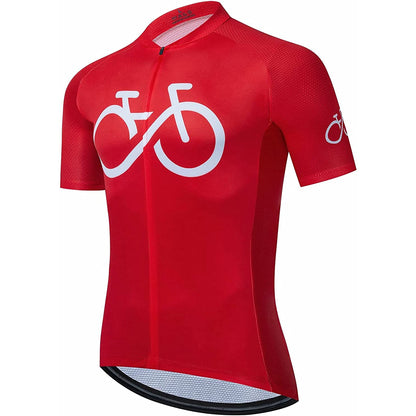 Red Short Sleeve Cycling Jersey