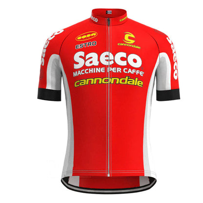Seaco Red Vintage Short Sleeve Cycling Jersey Top