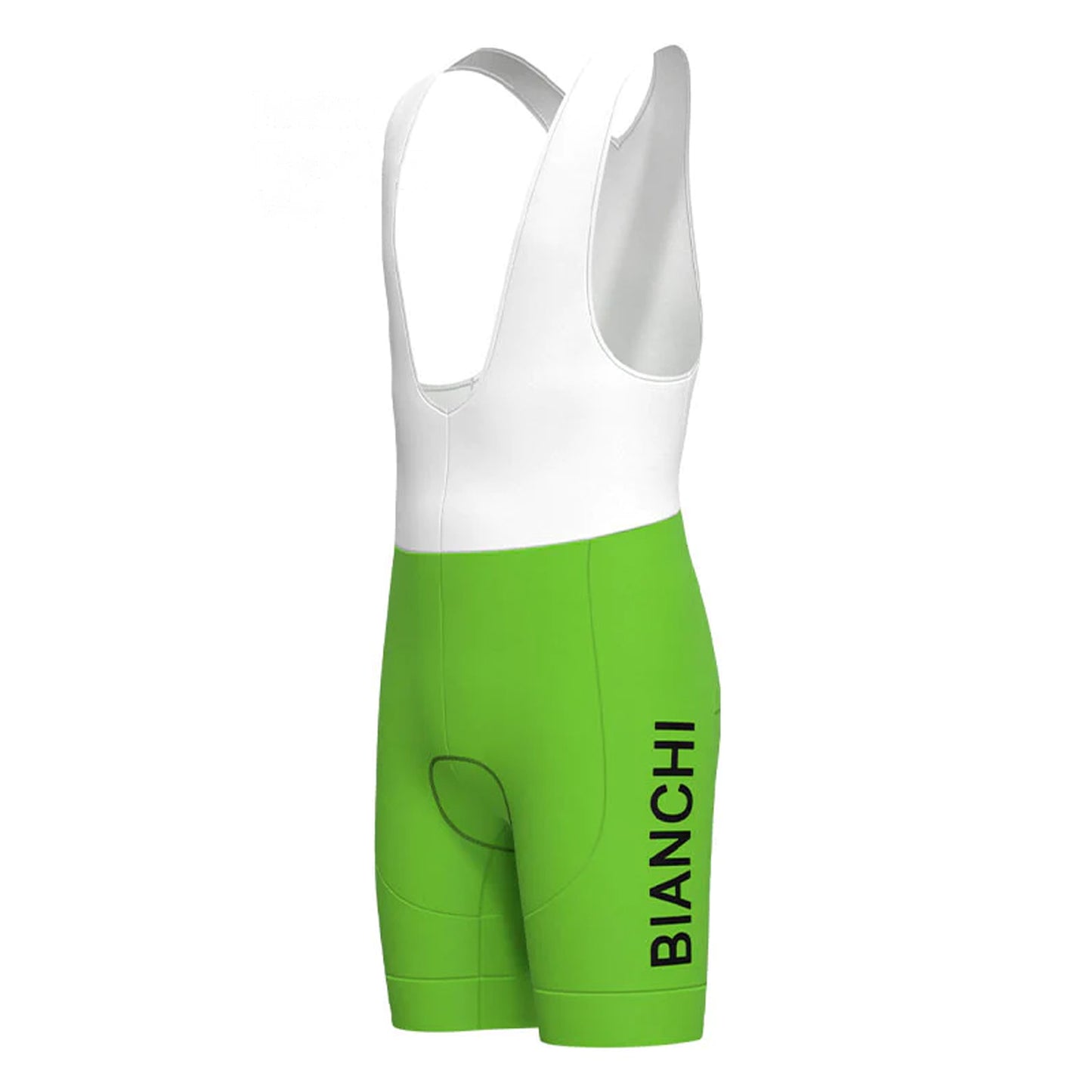 Bianchi Green Vintage Cycling Bib Shorts