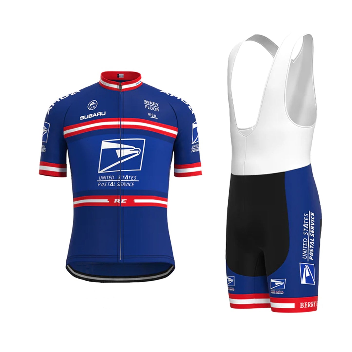 US Postal Service Short Sleeve Cycling Jersey Matching Kits