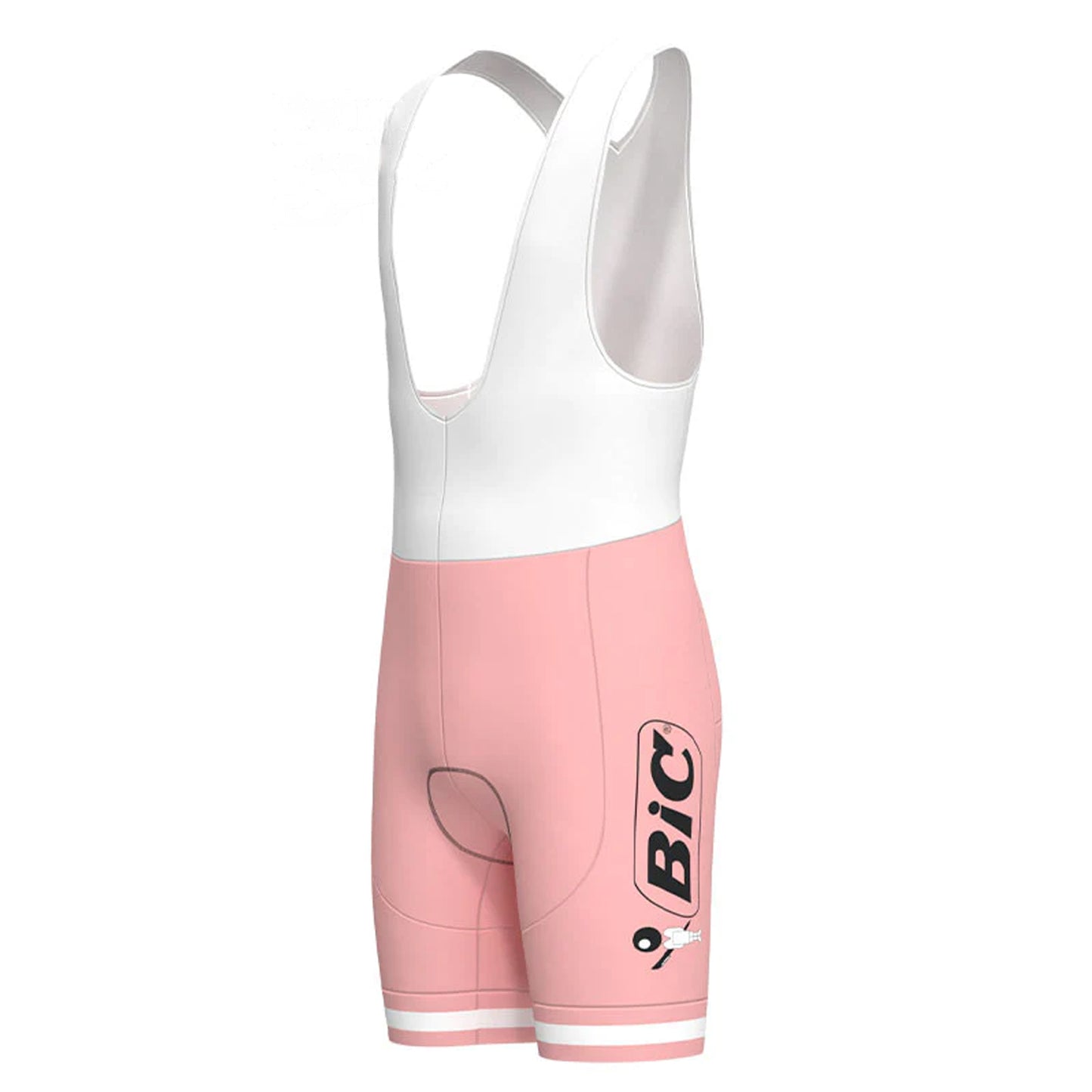 BIC Pink Vintage Cycling Bib Shorts