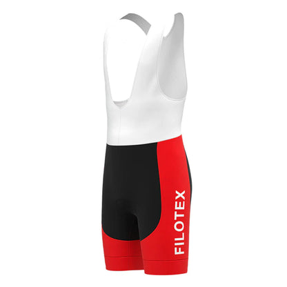 Filotex Red Retro Cycling Bib Shorts