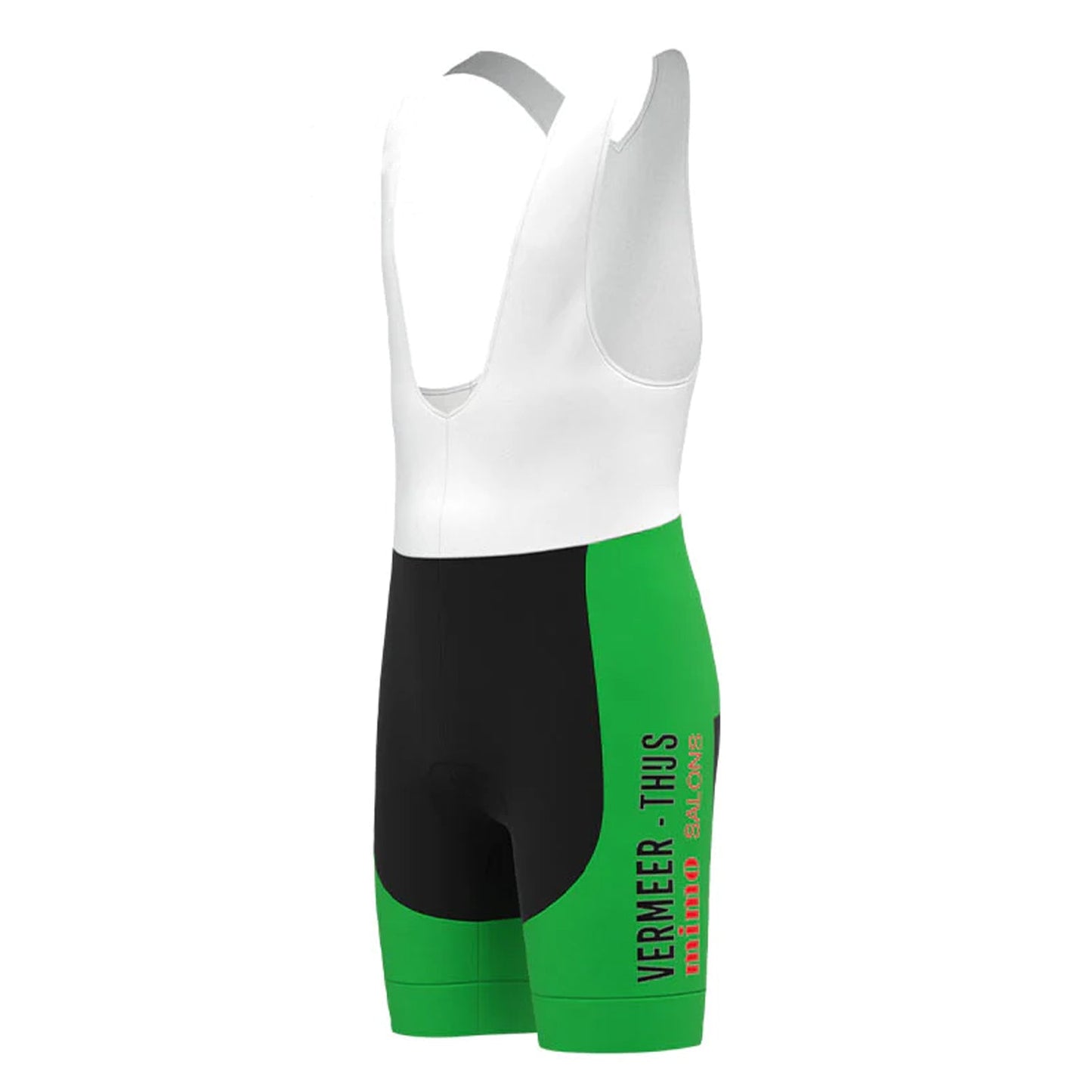 Vermeer Thijs Green Retro Cycling Bib Shorts