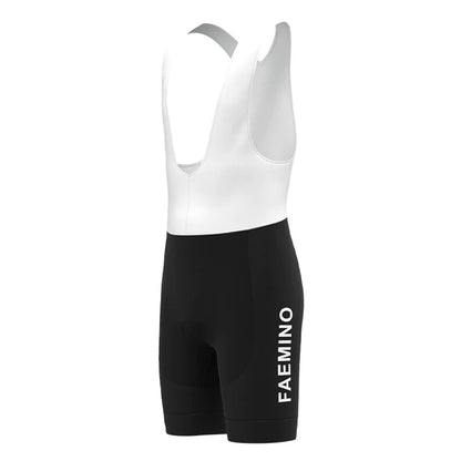 Faemino Black Retro Cycling Bib Shorts