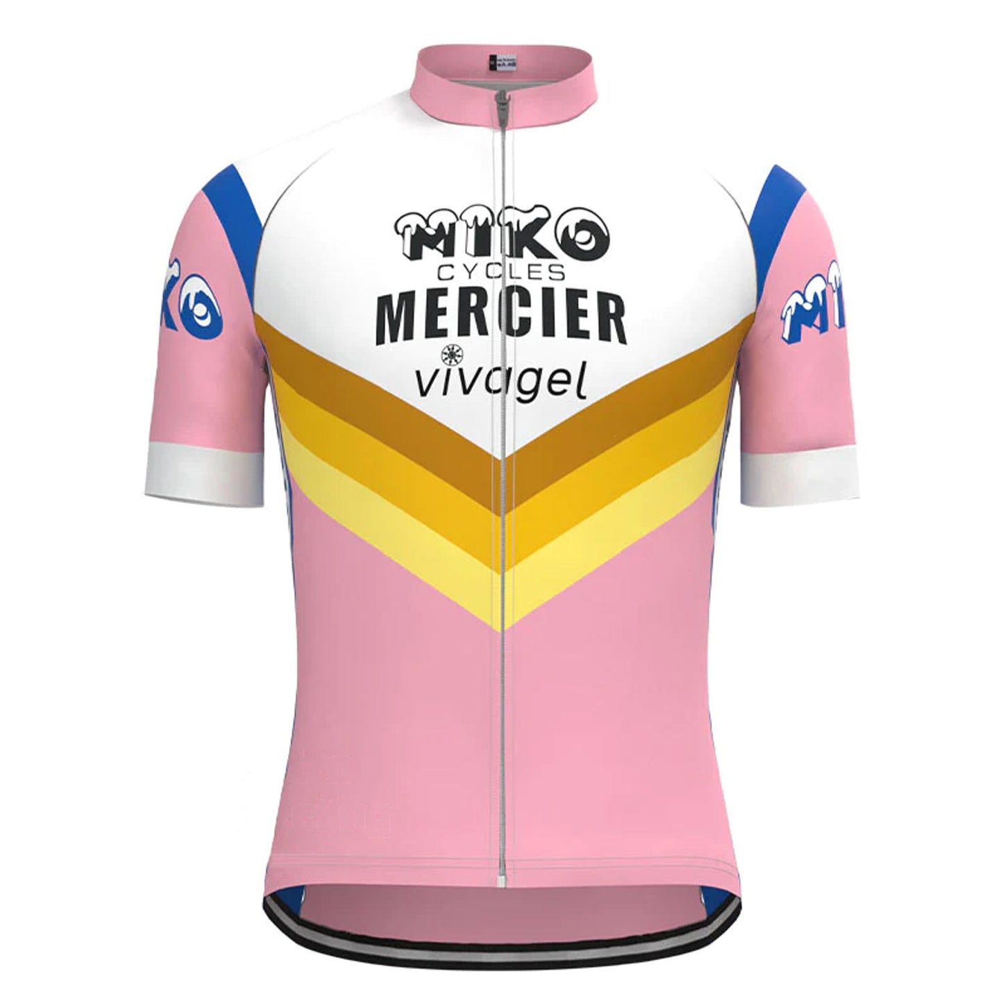 Miko Mercier Pink Vintage Short Sleeve Cycling Jersey Matching Set
