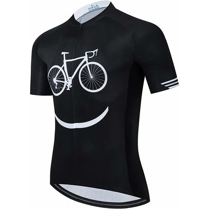 Black Short Sleeve Cycling Jersey