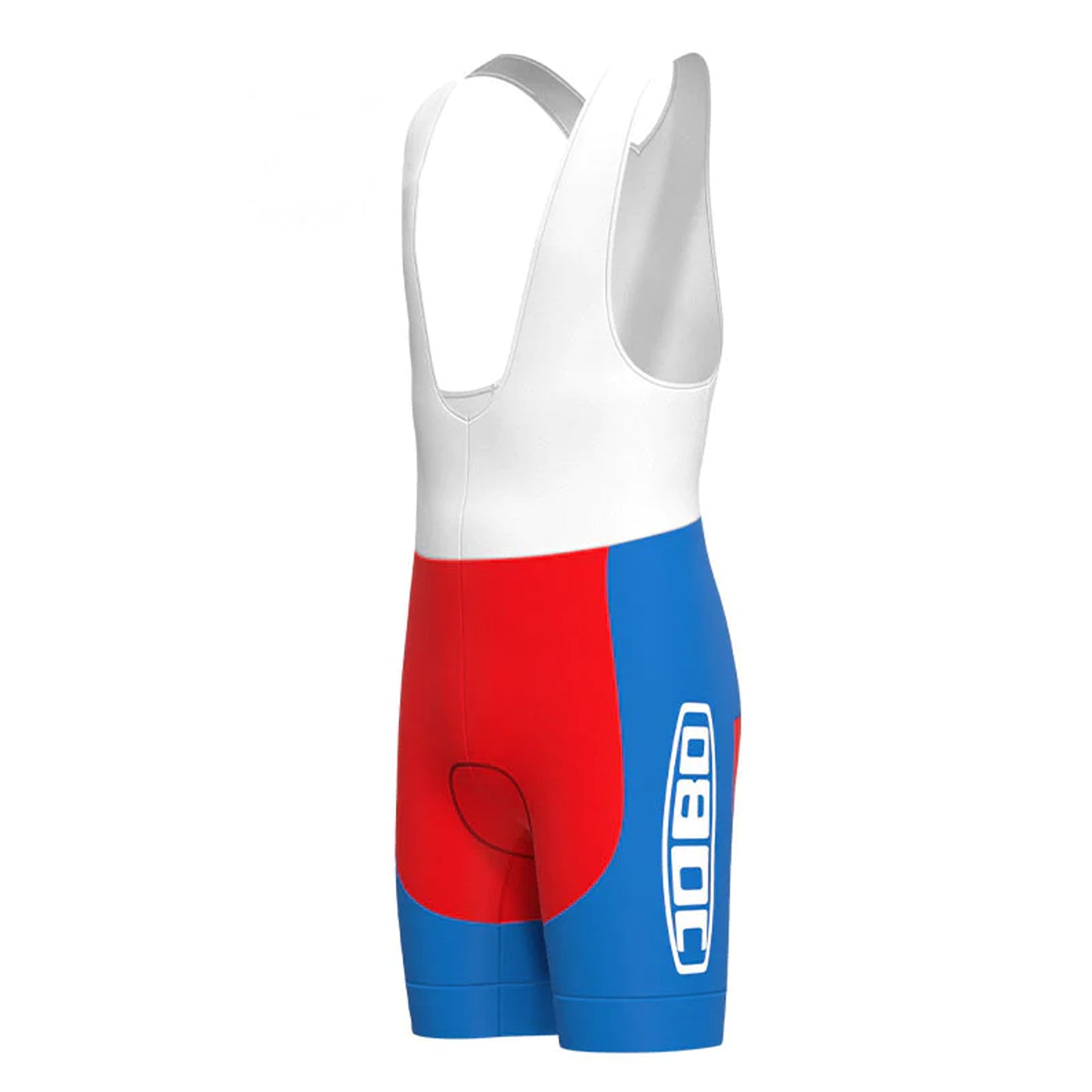 JOBO Red Blue Vintage Cycling Bib Shorts