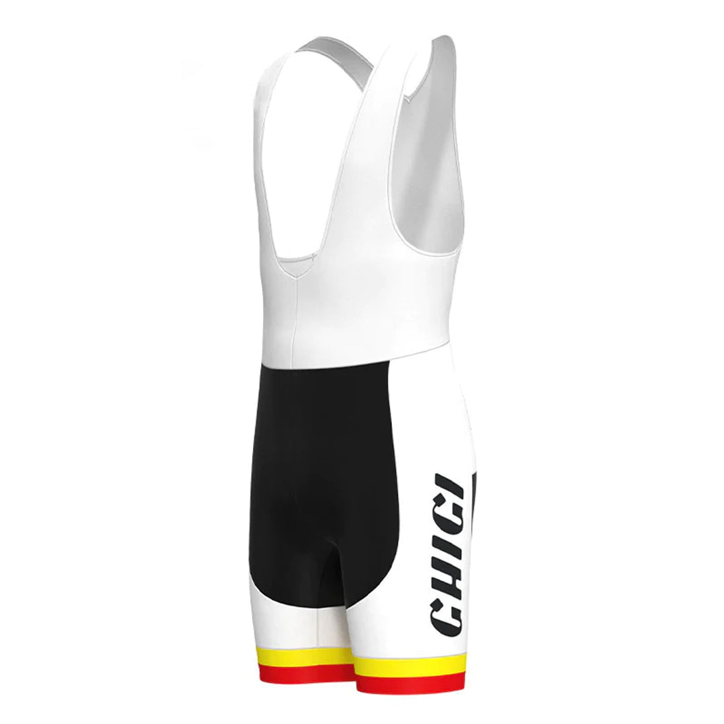 Ghigi White Vintage Cycling Bib Shorts
