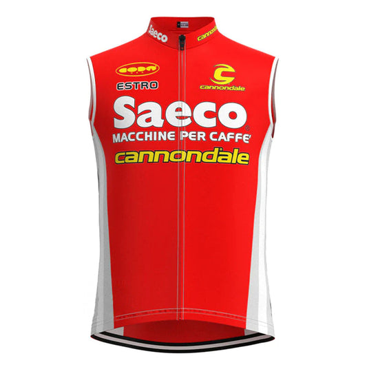 Saeco Red Retro MTB Cycling Vest