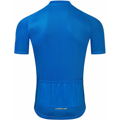 Blue Short Sleeve Cycling Jersey